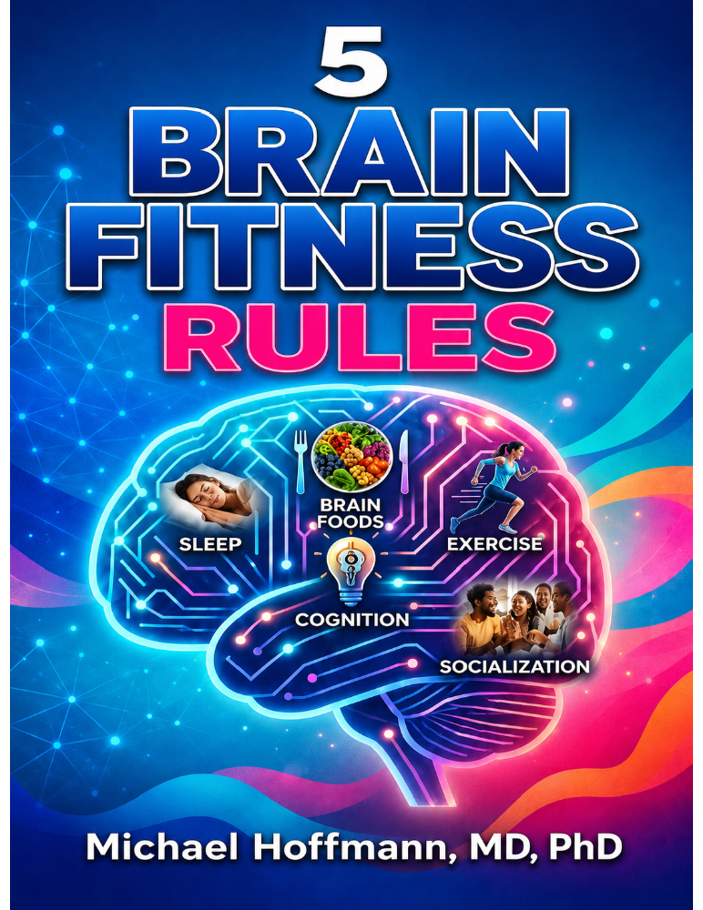 Cover of the 5 Brain Fitness Rules booklet, 2026
